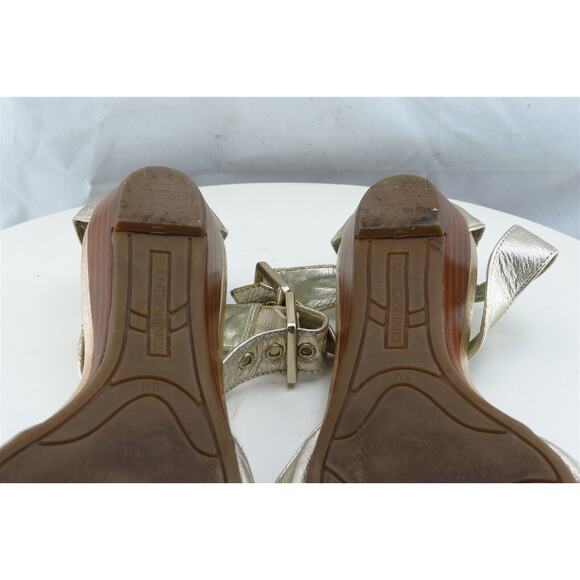 Bandolino Sz 8 M Beige Gladiator Leather‎ Women Sandals Justice - Picture 8 of 8